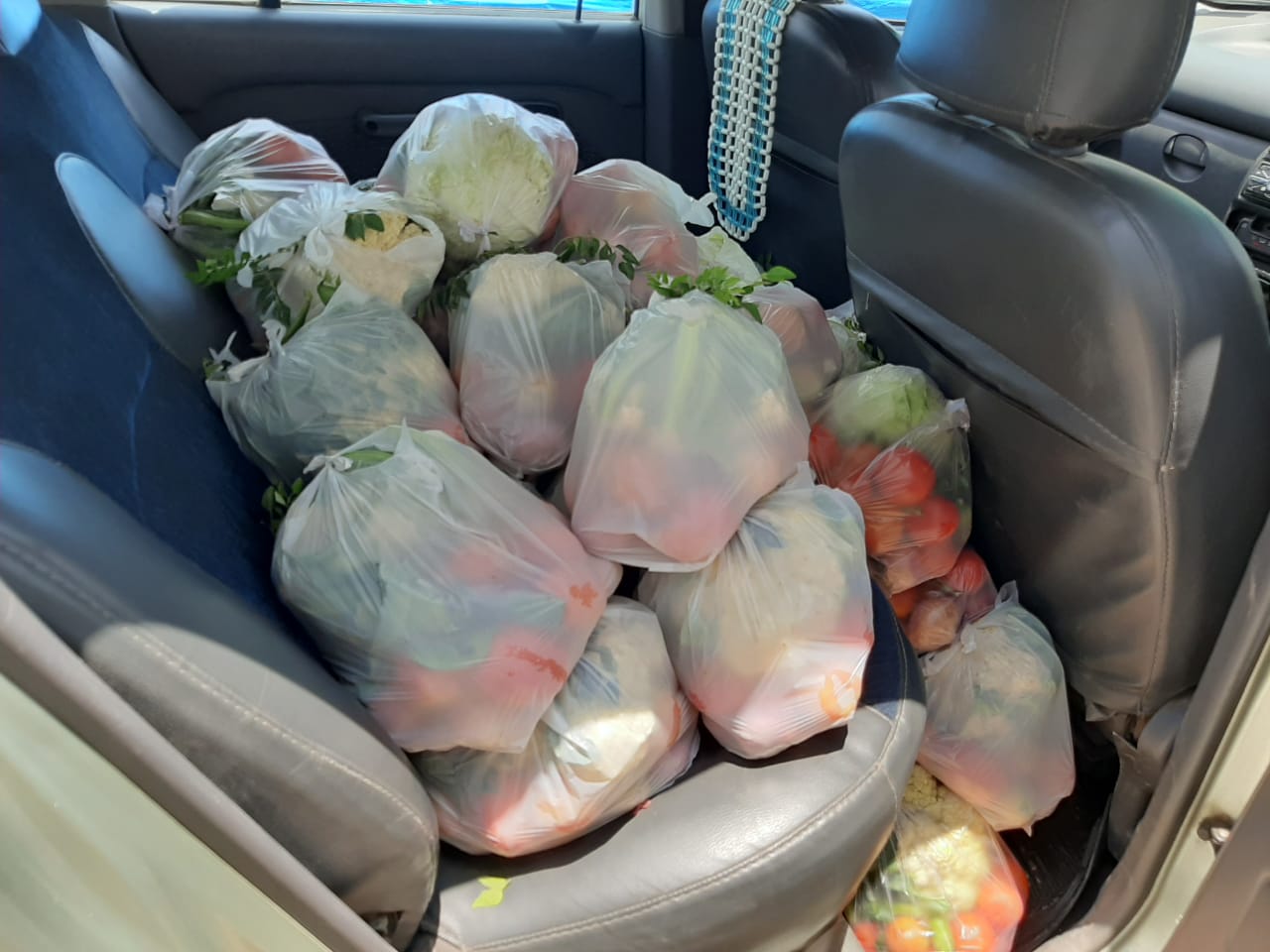 Fresh Vegetables Packed for Delivery